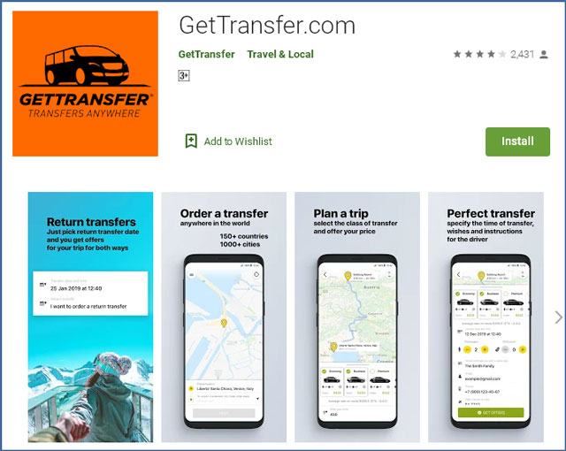 GetTransfer app